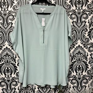 Maurice 4x  seafoam green dress top NWT